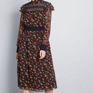 Modcloth x Anna Sui Thriving Style Midi Dress